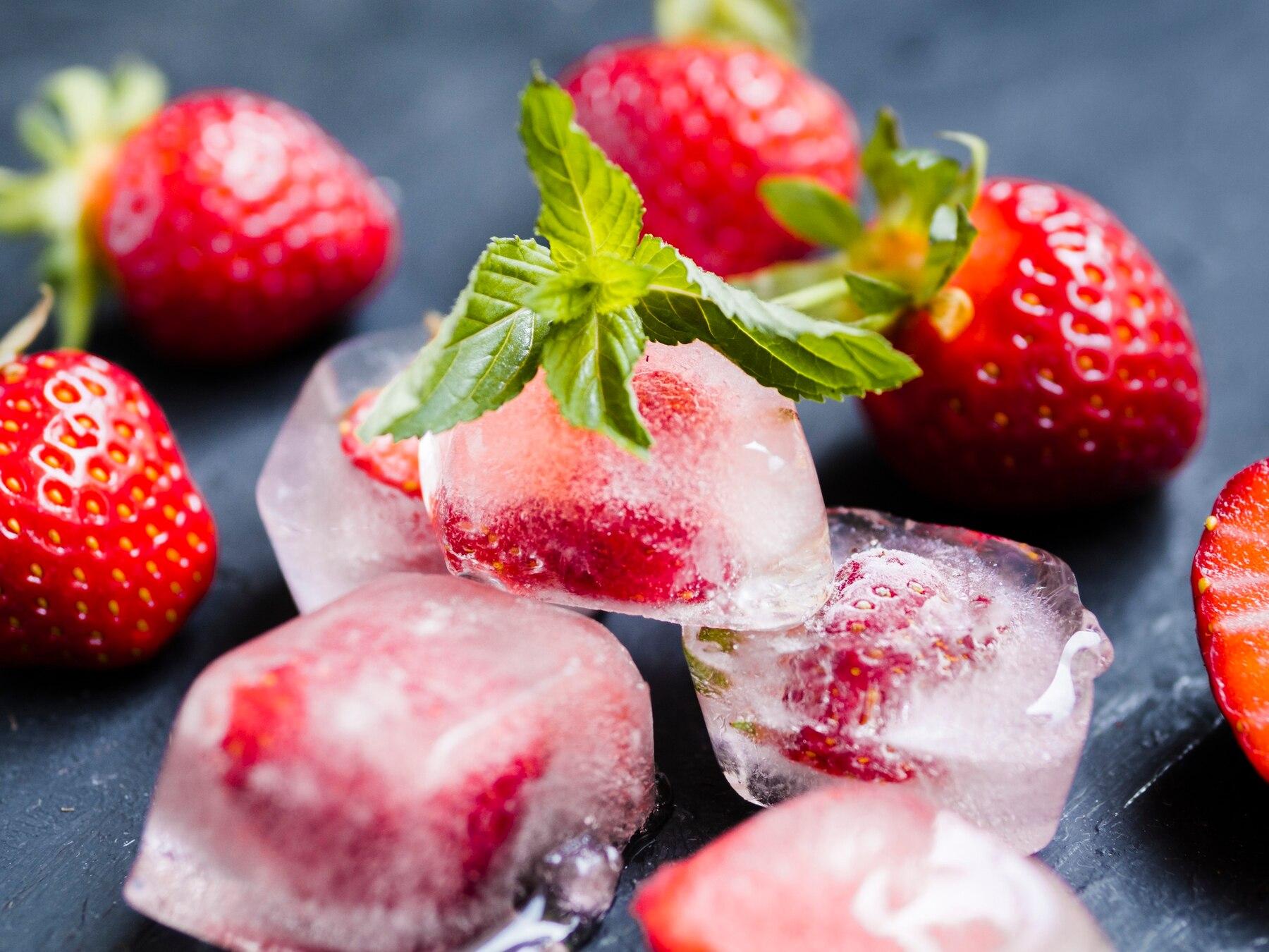 Frozen strawberry